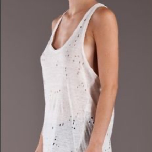 IRO | Tops | Iro Racer Back Tank Top Holey | Poshmark